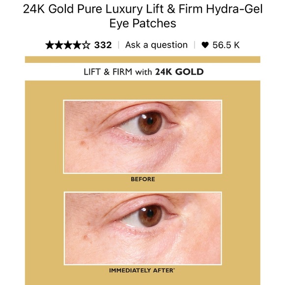 🆕 Peter Thomas Roth 24K Gold Luxury Lift & Firm Hydra-Gel Eye Patches - Picture 4 of 9